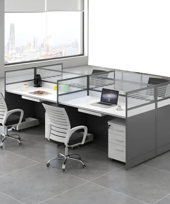 4 Seater Cubicle Desk | UDL WS-027